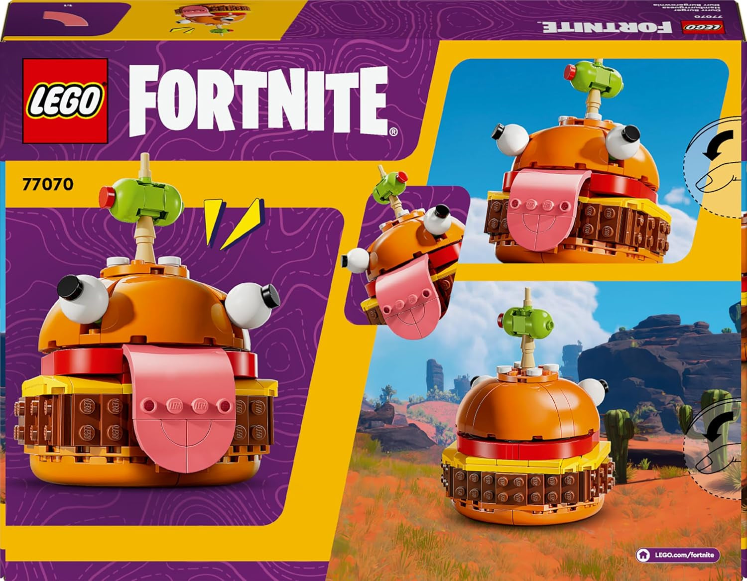 LEGO Fortnite Durrr Burger, jeu de construction de jeu vidéo pour joueurs à partir de 9 ans, modèle d'exposition, figurine de collection, cadeau pour enfants, adolescents et adultes, objet de collection 77070 Ensembles de construction Besuche den LEGO-Store