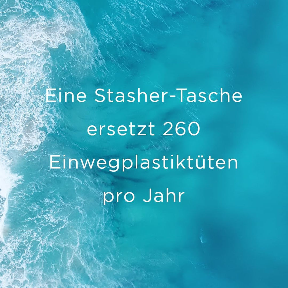 Stasher Bag Sac alimentaire réutilisable en silicone de qualité supérieure, demi-gallon, bleu, durable, four, lave-vaisselle, congélateur, sac à déjeuner écologique, préparation des aliments, 1893 ml, boîtes de conservation des aliments Naty Shop