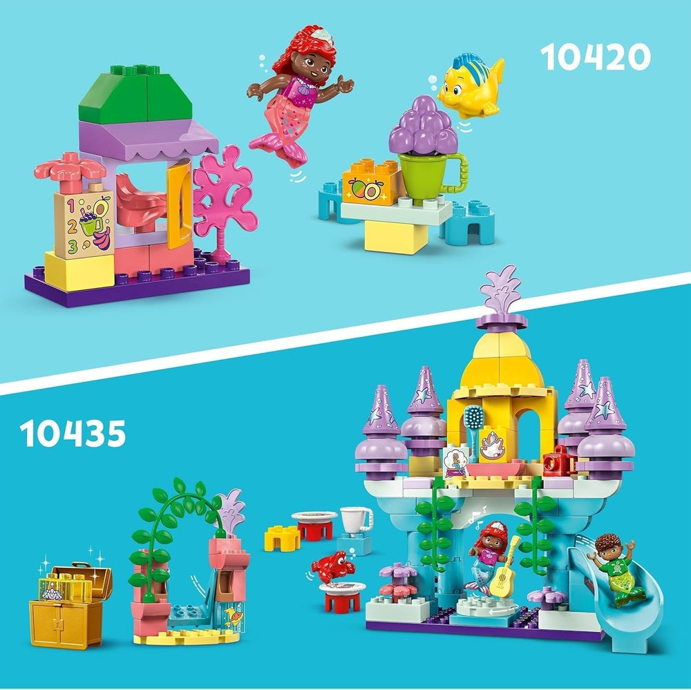 LEGO DUPLO | Disney Le palais sous-marin magique d'Ariel, jouet éducatif pour Ariel la sirène, château sous-marin pour les enfants de plus de 2 ans 10435 Jeux de construction Besuche den LEGO-Store