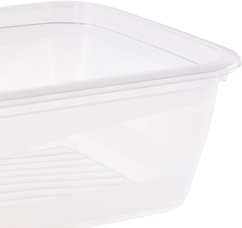 Keeeper set de 3 borcane pentru păstrarea alimentelor, 3 x 1,25 l, 20,5 x 15,5 x 6,5 cm, Fredo Fresh, albastru transparent Cutii depozitare alimente Naty Shop