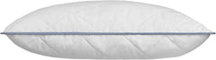 Oreiller contour du corps Irisette 80X80 Cm avec housse amovible en microfibre douce, lavable jusqu'à 60°C, blanc/bleu, certifié Oeko-Tex, produit selon la norme de qualité allemande Oreillers standard Naty Shop
