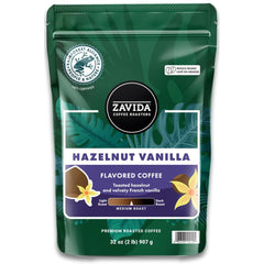 Café en grains de qualité supérieure à la vanille et aux noisettes (2 lb) par N/A