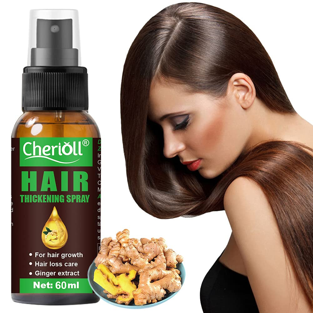 Croissance des cheveux, anti-chute, spray pour la croissance des cheveux, perte de cheveux et traitement des cheveux, pour cheveux clairsemés, favorise une croissance des cheveux plus épaisse, plus complète et plus rapide, 60 ml de soins capillaires Naty Shop