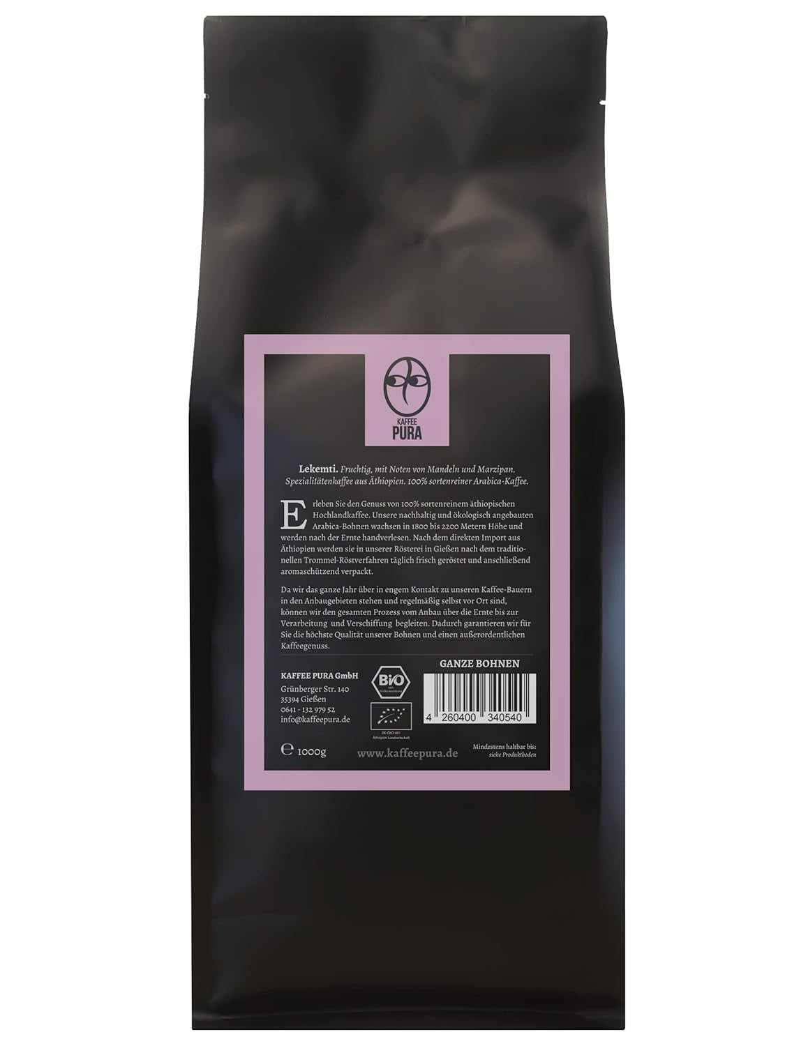 Café en grains Lekemti-bio 1000g