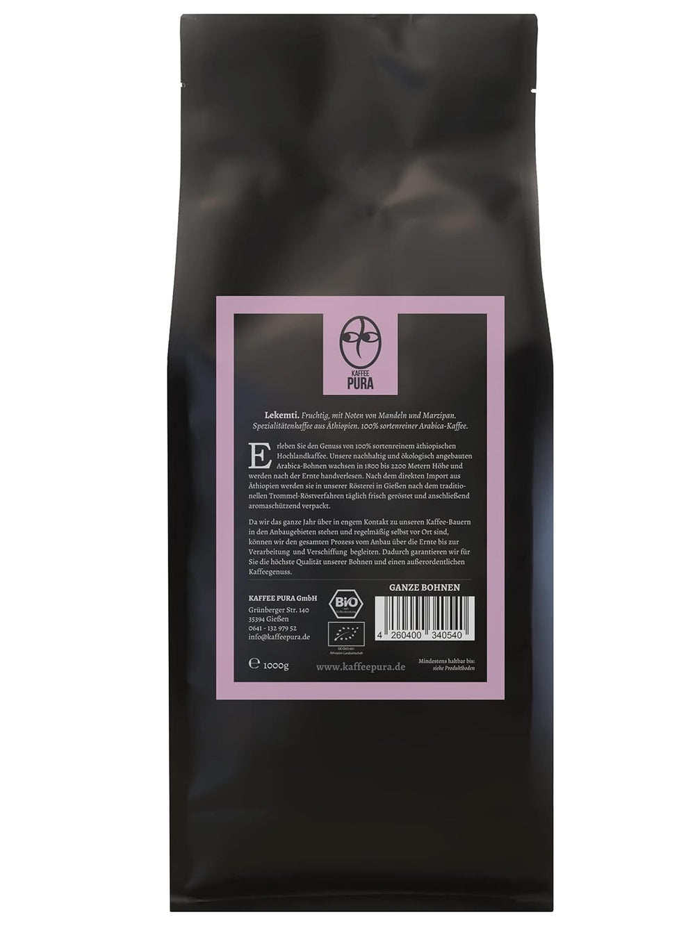 Café en grains Lekemti-bio 1000g