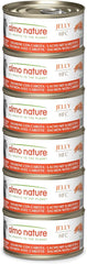 Almo Nature HFC Jelly - Hrană umedă pentru pisici adulte - Somon și Morcovi - Calitate umană, Fără gluten - 6 x 70g