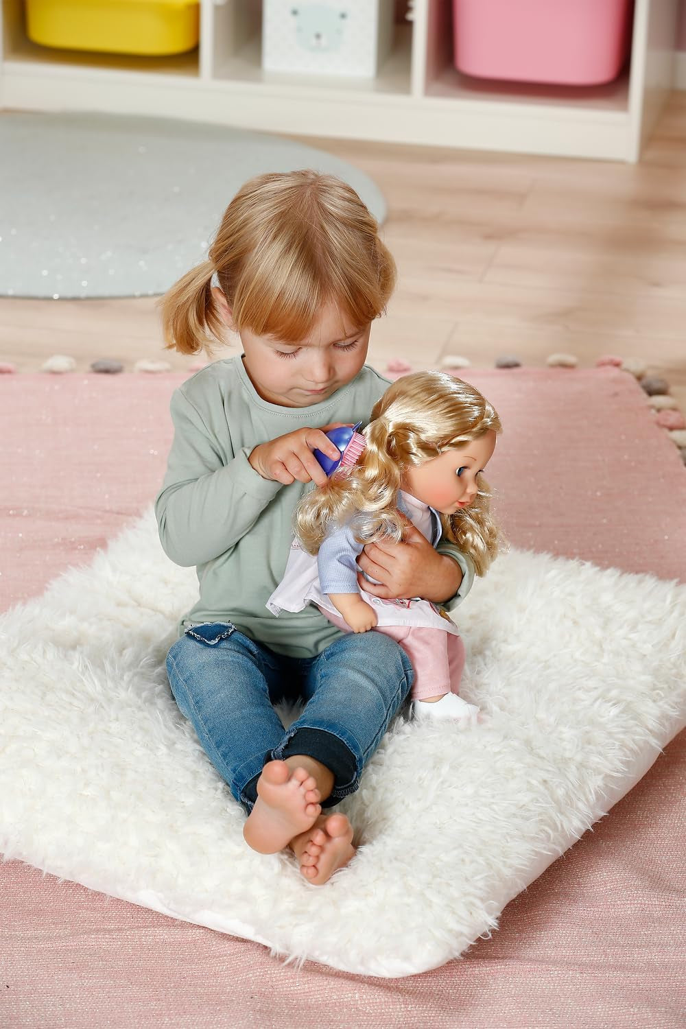 BABY born Sophia Rose - Poupée douce 36 cm - Poupée aux cheveux blonds de haute qualité et aux yeux endormis - Convient aux enfants à partir de 1 an