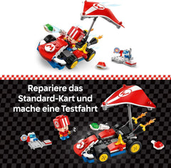 LEGO Super Mario : Mario Kart - Standard Kart, Collection Nintendo, Cadeau pour les enfants, Permet aux garçons, aux filles et aux joueurs de 7 ans et plus de jouer de manière indépendante, Jouet d'aventure avec figurine de crapaud 72032 Jeux de construction Besuche den LEGO-Store