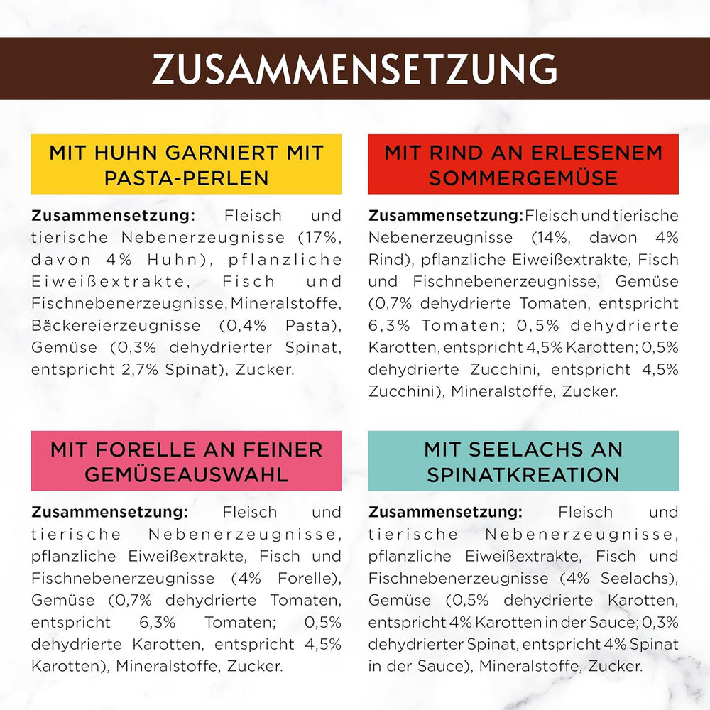 Nourriture humide pour chats Gourmet A la Carte, assortiments assortis, paquet de 60 (60 x 85g)