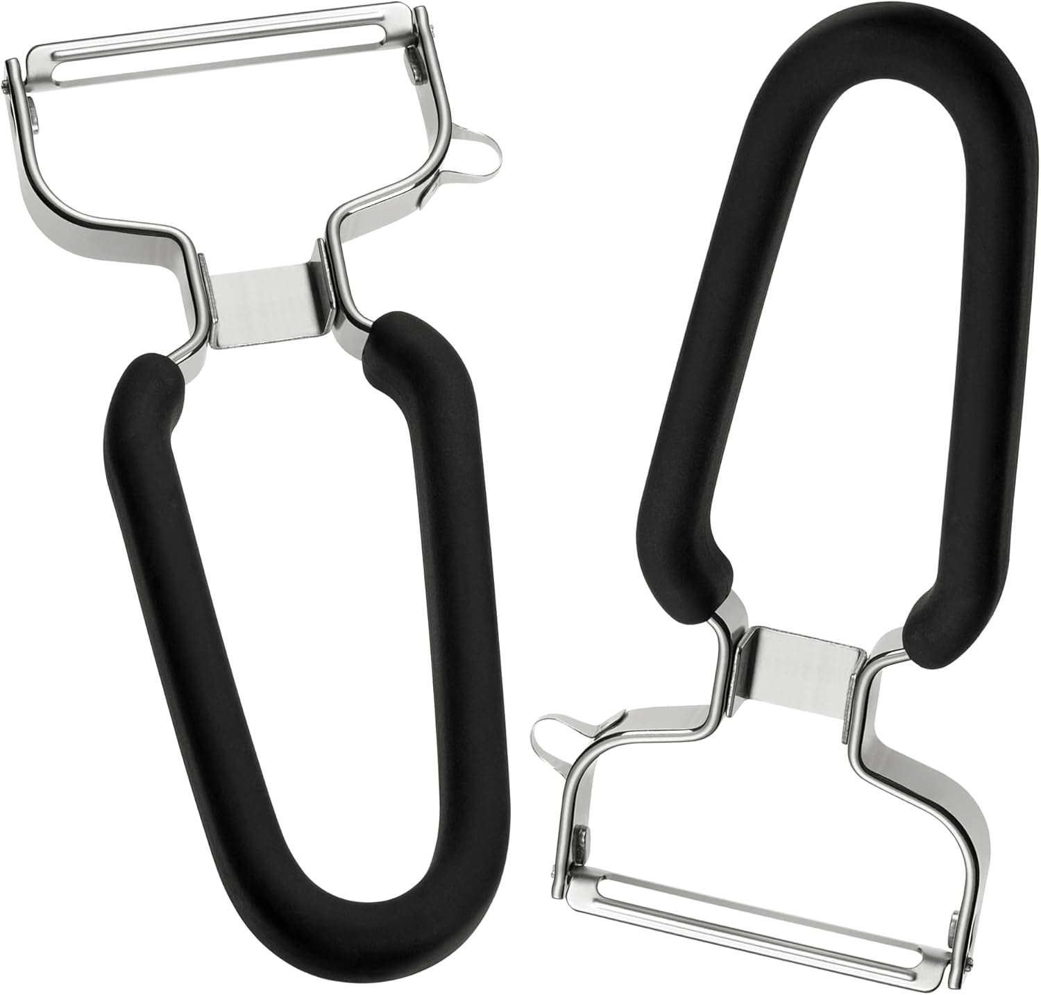 Lurch Éplucheur économique Éplucheur de pommes de terre en acier inoxydable avec tête de lame Éplucheur mobile Naty Shop 2Er Set