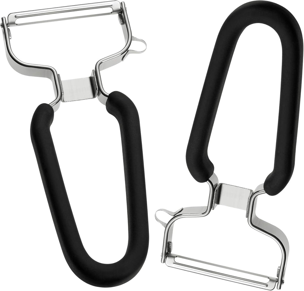 Lurch Éplucheur économique Éplucheur de pommes de terre en acier inoxydable avec tête de lame Éplucheur mobile Naty Shop 2Er Set