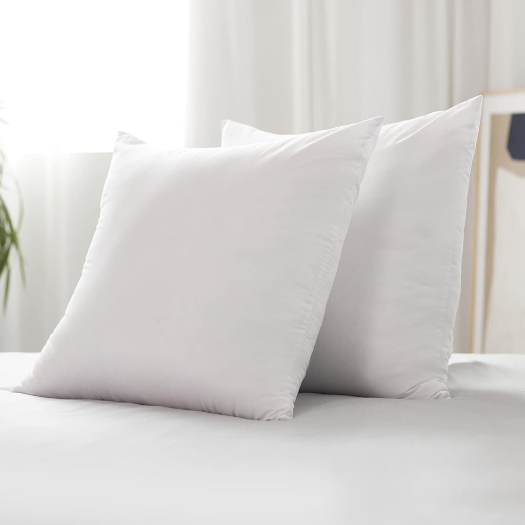 Novilla Pillow 65X65 Set de 2, 2800G (1400Gx2) Pernă reglabilă în înălțime Pernă pătrată de dormit Pernă albă de pat cu zip față de pernă lavabilă Perne standard Naty Shop Seria 14 65X65Cm (2 bucăți)