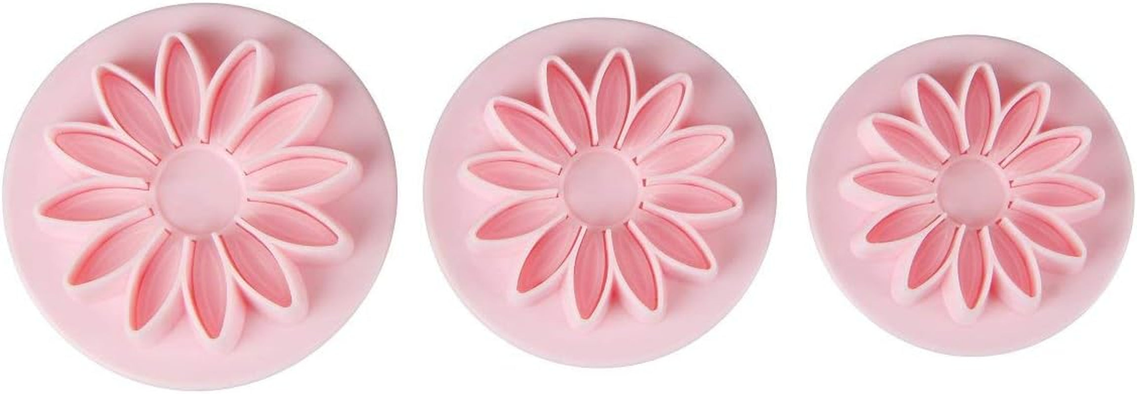 Zenker coupe-fleurs pour fondant 5,5/6/7 cm, rose, plastique, 3 pièces