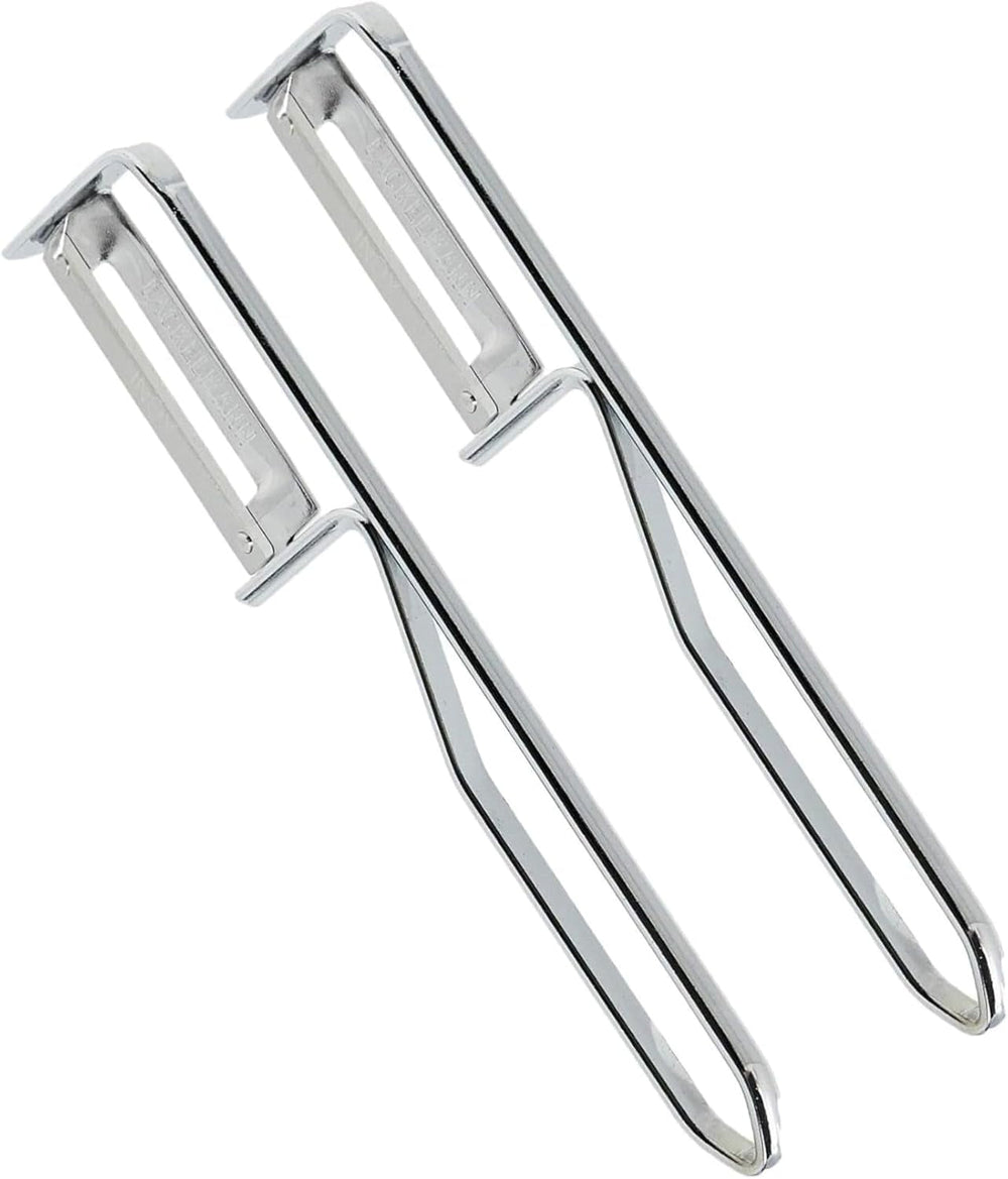 Éplucheur universel Fackelmann, lame en acier inoxydable Éplucheur Naty Shop Éplucheur économique Set 2 pièces