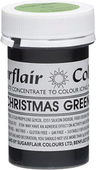 Colorant alimentar Sugarflair pentru paste, verde Crăciun, colorant alimentar pentru paste, fondant și marțipan, coloranți concentrați Spectral - 25 g