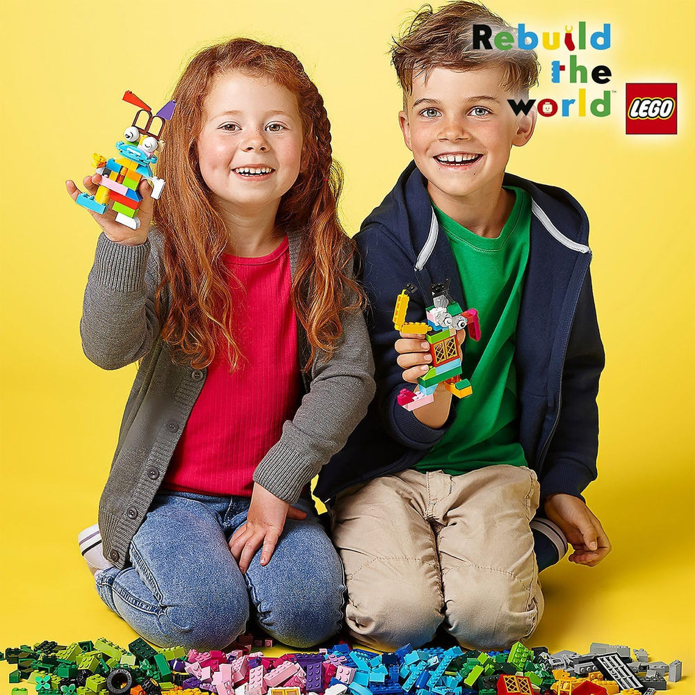 LEGO 10696 Boîte de construction moyenne classique, blocs de construction avec boîte de rangement pour enfants, cadeau pour garçons et filles à partir de 4 ans