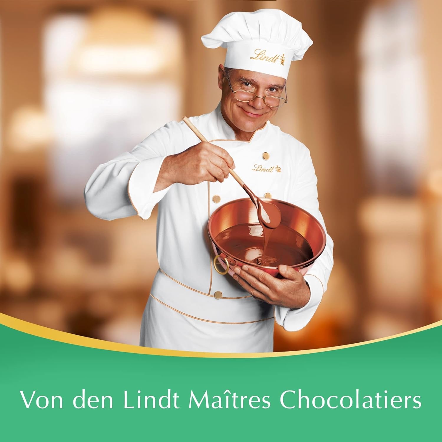 Boules de chocolat blanc LINDOR, 1 kg et LINDOR | Sac refermable de 1 kg | env. 80 boules de chocolat au lait fourrées à la menthe | Colis vrac, cadeau praliné, cadeau chocolat