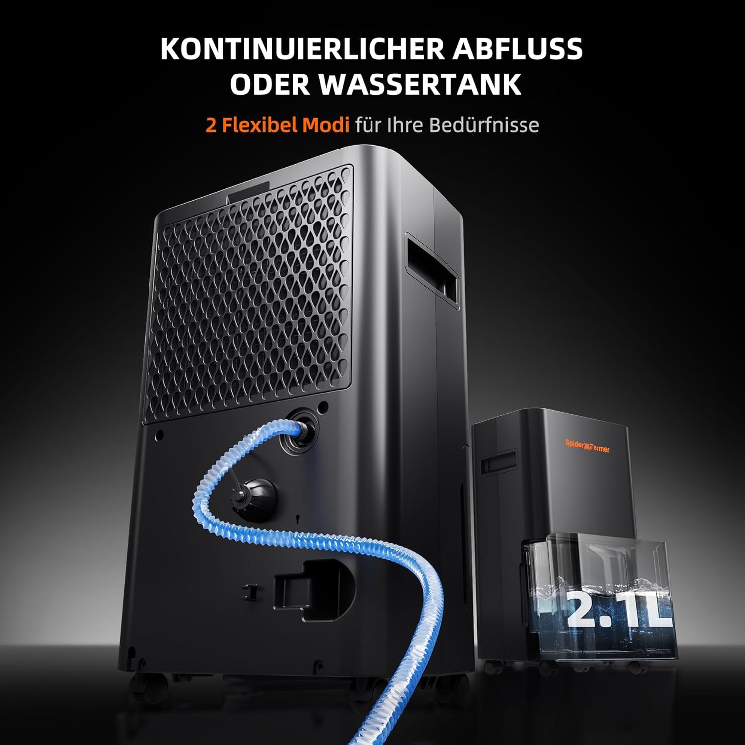 SPIDER FARMER Déshumidificateur pour plantes 12 L avec contrôle de l'humidité, contrôle par application, fonction minuterie 24 heures pour tentes de culture, déshumidificateur électrique pour jardins intérieurs, appartements et sous-sols