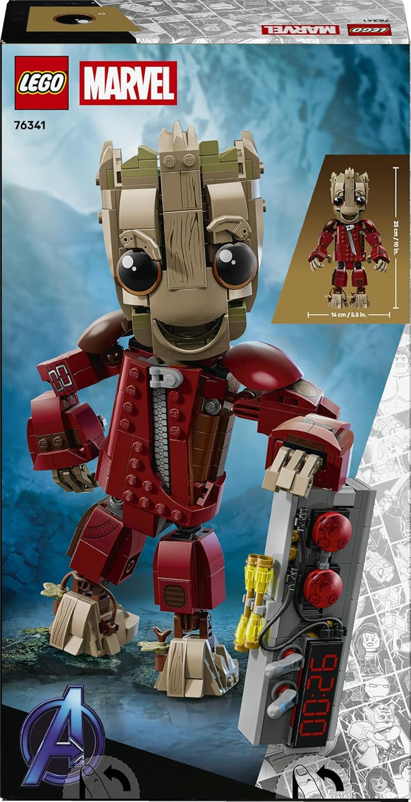 LEGO | Groot im Ravager-Outfit - Superhelden Spielzeug mit Baubarer Figur für Rollenspiele - Kinder Konstruktionspielzeug - Creative Geschenk for Jungen ab 10 Jahren, Mädchen and Filmfans - 76341
