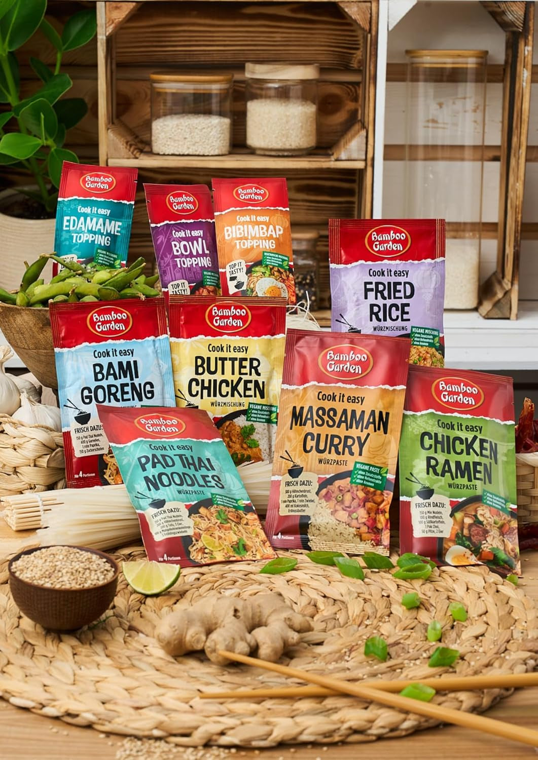 Jardin de bambous - Garniture de bol | Gewürztopping zum Verfeinern von Asia Bowls | Ingrédients végétaliens et naturels | 15 g en sachet