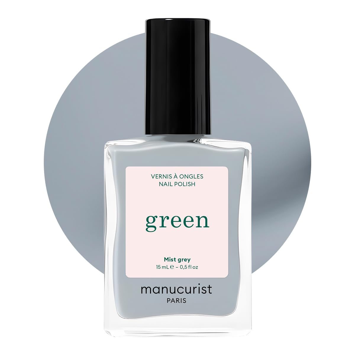 Manucurist Green - Vernis à ongles Rosy Beige Shell Beige - Vernis à ongles à séchage rapide - Ongles DIY - Vegan 12-Free - À base de plantes - Vernis à ongles - Fabriqué en France