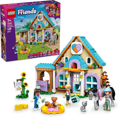 Cabinet vétérinaire LEGO Friends pour chevaux et animaux domestiques, ensemble de construction et de jeu pour un jeu de rôle imaginatif avec 3 figurines et 5 figurines d'animaux, idée cadeau pour les filles de 7 ans 42651 Ensembles de construction Besuche den LEGO-Store Default Title