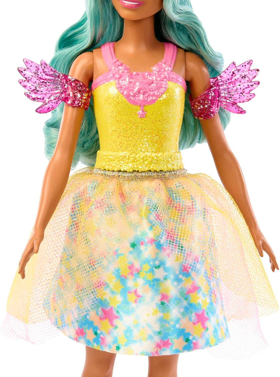 Barbie Hidden Magic - Poupée Teresa avec tenue de fée, cheveux ondulés et peigne pour une coiffure amusante, à partir de 3 ans, HLC36