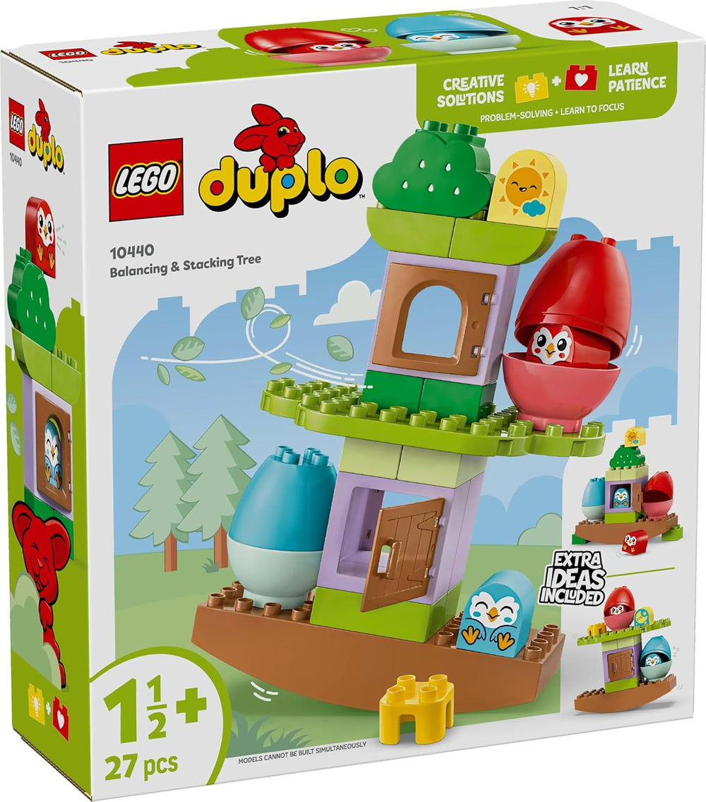 Arbre LEGO DUPLO à équilibrer et à empiler, jouet de développement, jeu de construction pour enfants à partir de 18 mois, jouet créatif pour enfants, jouet éducatif avec 2 oiseaux jouets 10440 Jeux de construction Besuche den LEGO-Store