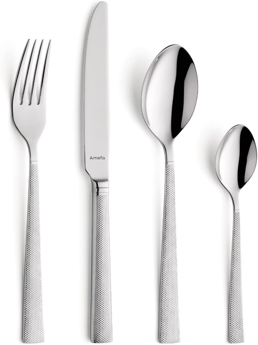 Amefa Jewelt Tartelerie Set 4 personnes | 16 Party Inox 18/0 Cuisine Naty Shop