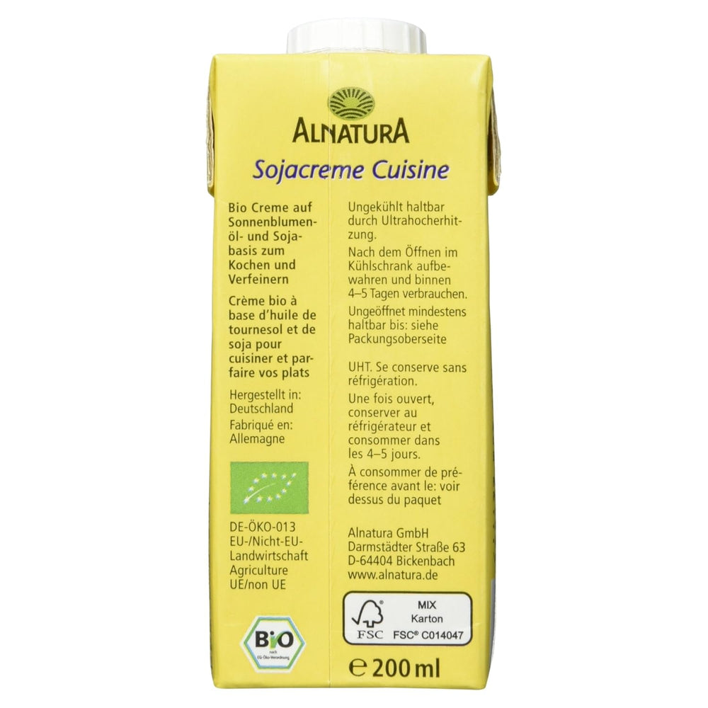 Bio Sojacrème Cuisine, 200 ml