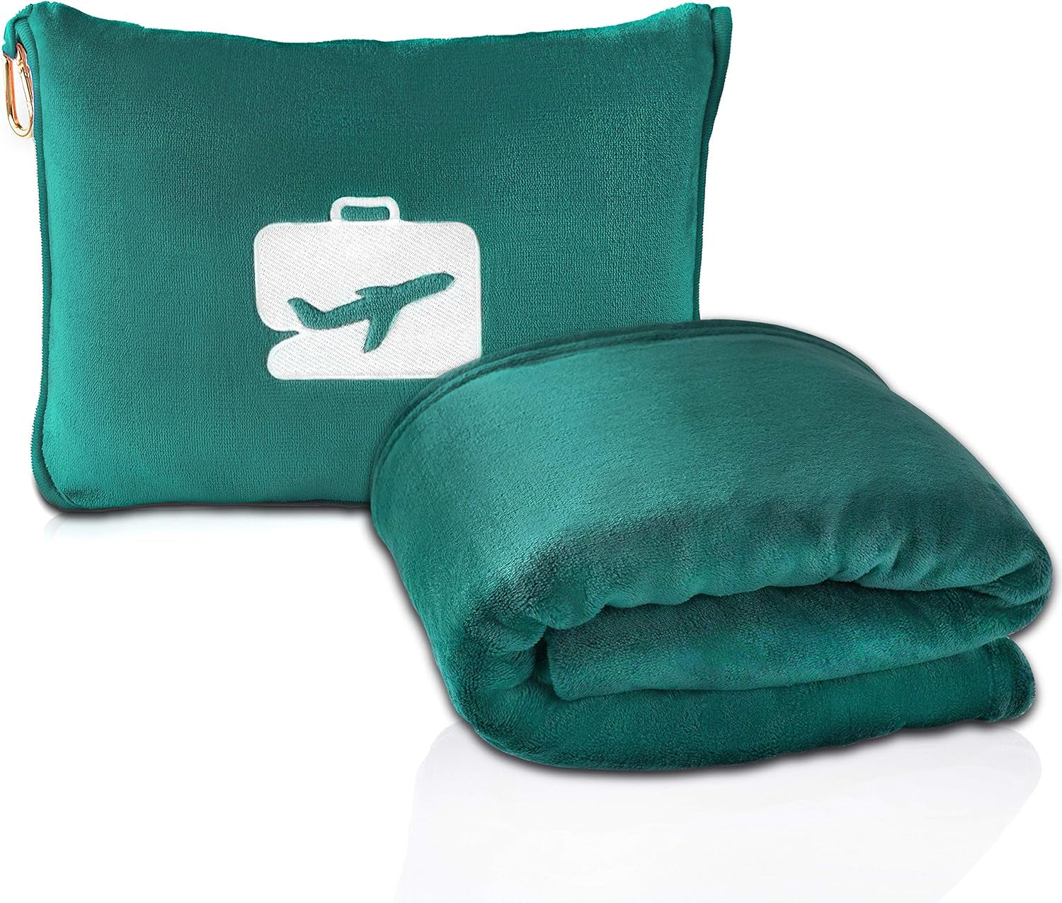 Couverture et oreiller de voyage Eversnug – Couverture d'avion douce 2 en 1 avec housse de coussin à poche douce, housse de sac à main et support de sac à dos (rouge bordeaux) Oreillers de voyage Naty Shop Bluegreen/A Touch Of Paradise (Trace Of Paradise)