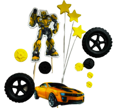Set 13 decoratiuni comestibile din pasta de zahar, Transformers Decoratiuni din Pasta de Zahar Naty Shop