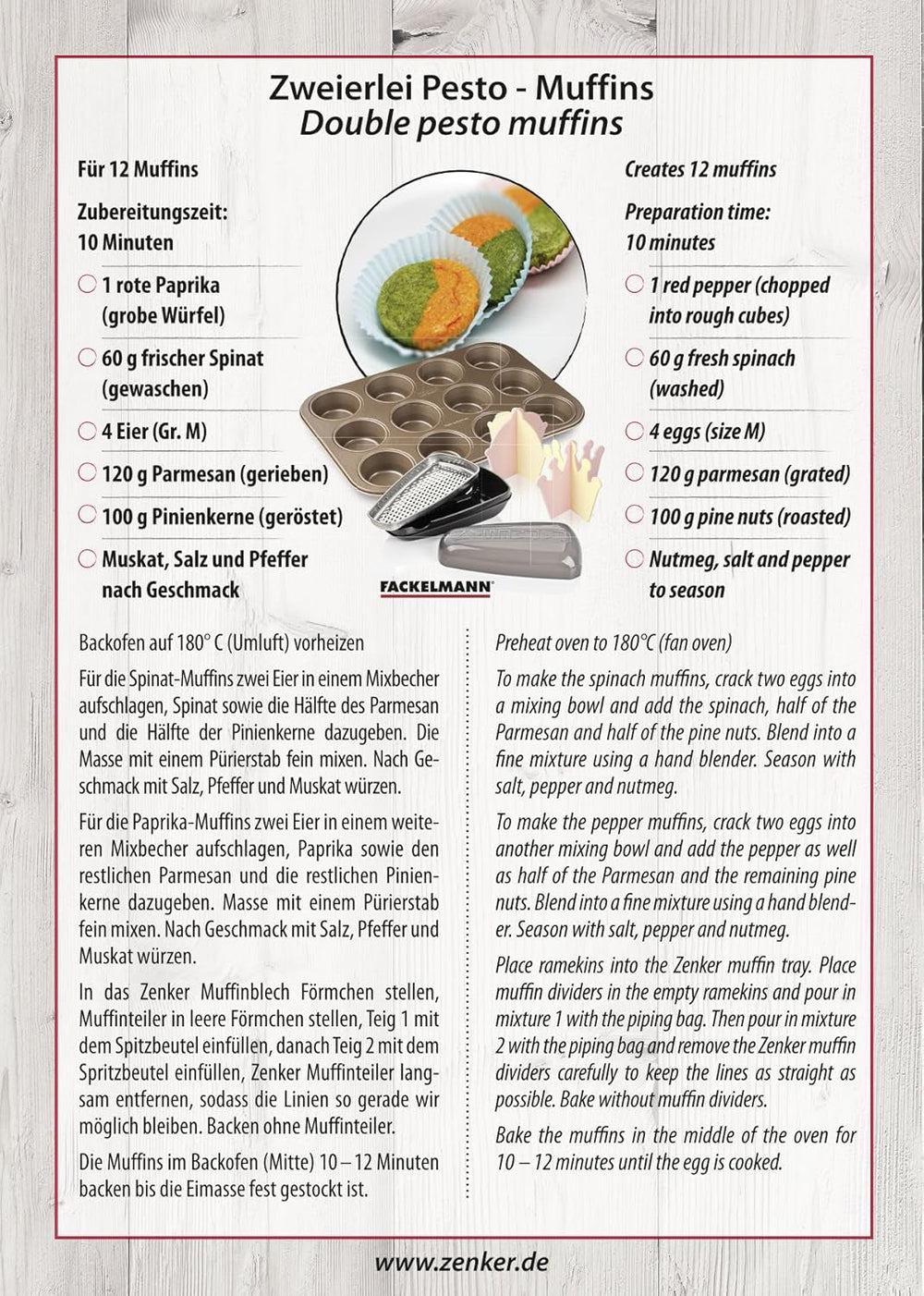 Zenker, moule à muffins diamètre Ø 7 cm, MOJAVE GOLD Moules et plaques à pâtisserie Naty Shop