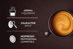 Café Royal Professional Pads, Lungo Forte, 50 dosettes Nespresso (R) Professional compatibles pour le bureau et la gastronomie, certifiées Rainforest Alliance, 100 % de café Arabica, intensité 8