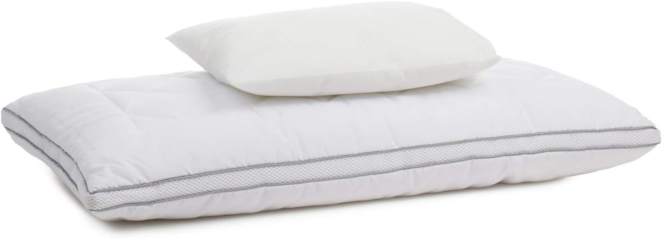 Gözze - Oreiller avec coussin intérieur 150G et ruban climatique, avec sac de recharge, 40 X 80 Cm - Oreillers standard White Naty Shop