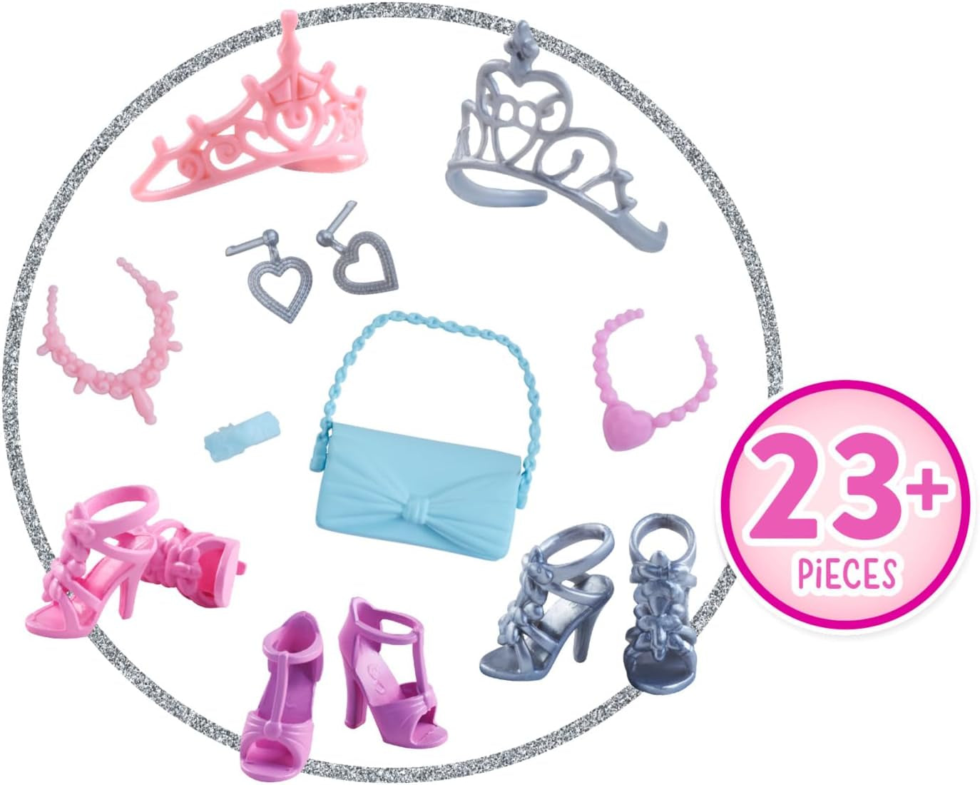Simba Steffi Love Princess Fashion – Poupée de princesse avec 7 vêtements et 16 accessoires, poupée de mode avec style château pour les petits et les styles, 29 cm de gros, à partir de 3 ans