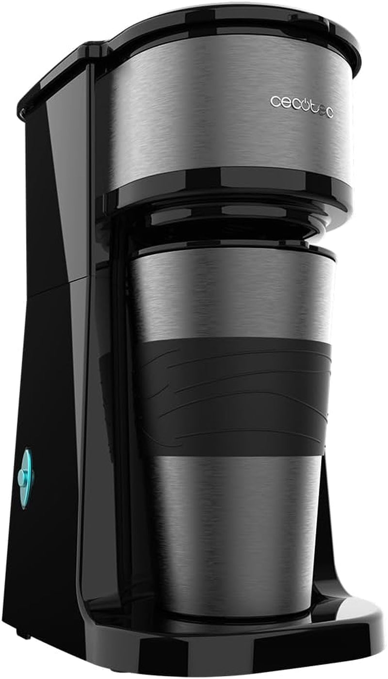 Machine à expresso Cecotec Coffee 66 Drop & Go avec carafe thermique, 700 W, capacité 420 ml, bec verseur scellé, filtre permanent ou en papier, fonction d'arrêt automatique, récipient avec fenêtre