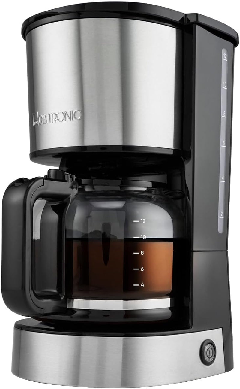 Machine à café expresso avec filtre Clatronic® | pour 12-14 tasses | Machine à café expresso avec filtre | Boîtier en acier inoxydable | Anti-goutte | Expresso | Machine à café expresso avec filtre | 800W | KA 3808
