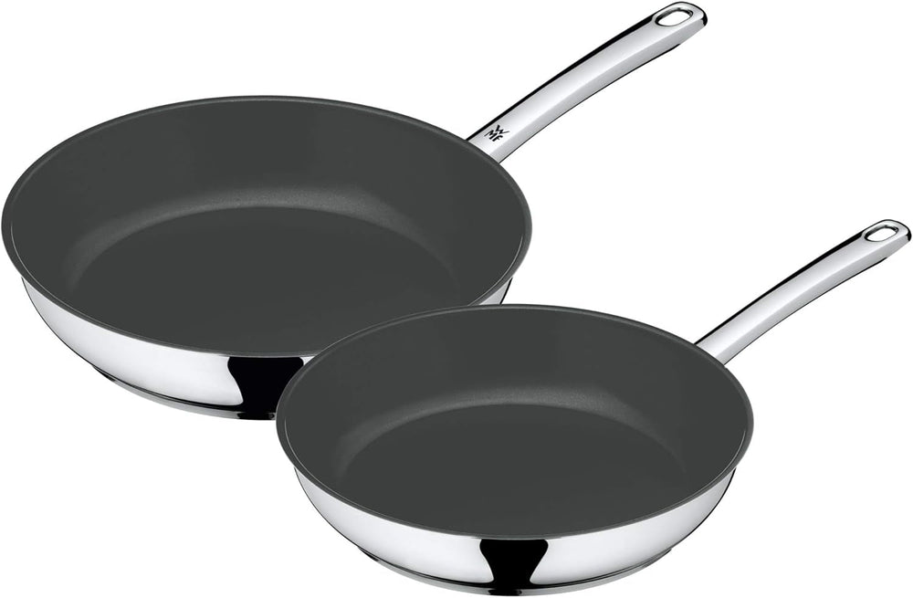 WMF Devil set de poêles 2 pièces, poêles à induction 24, 28 cm, acier inoxydable Cromargan, revêtement céramique, allant au four Casseroles et poêles Naty Shop Set de 2 poêles 24 et 28 cm