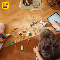 LEGO Ç€ Disney La Reine des neiges : l'aventure en traîneau d'Anna, jouet de construction et coffret de jeu fantastique, support en chocolat avec mini-poupées Anna, Kristoff, Olaf et Sven, jouet princesse pour filles à partir de 4 ans 43256 Ensembles de construction Besuche den LEGO-Store