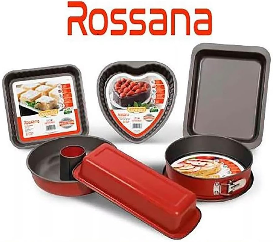Rossana, Moule à pudding avec cône 23 cm, revêtement antiadhésif, coloris rouge/gris, inox Moules et plaques à pâtisserie Naty Shop