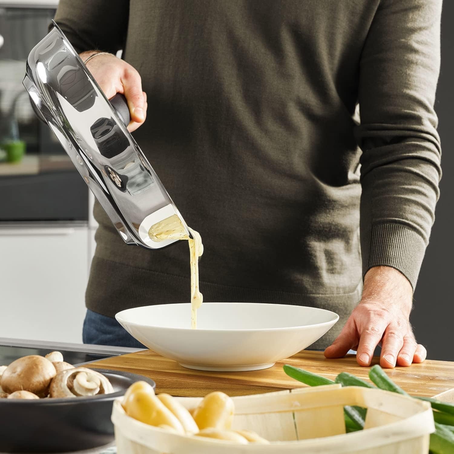 Fissler Adamant Premium, poêle en acier inoxydable, antiadhésive, résistante aux rayures - Casseroles et poêles à induction Naty Shop