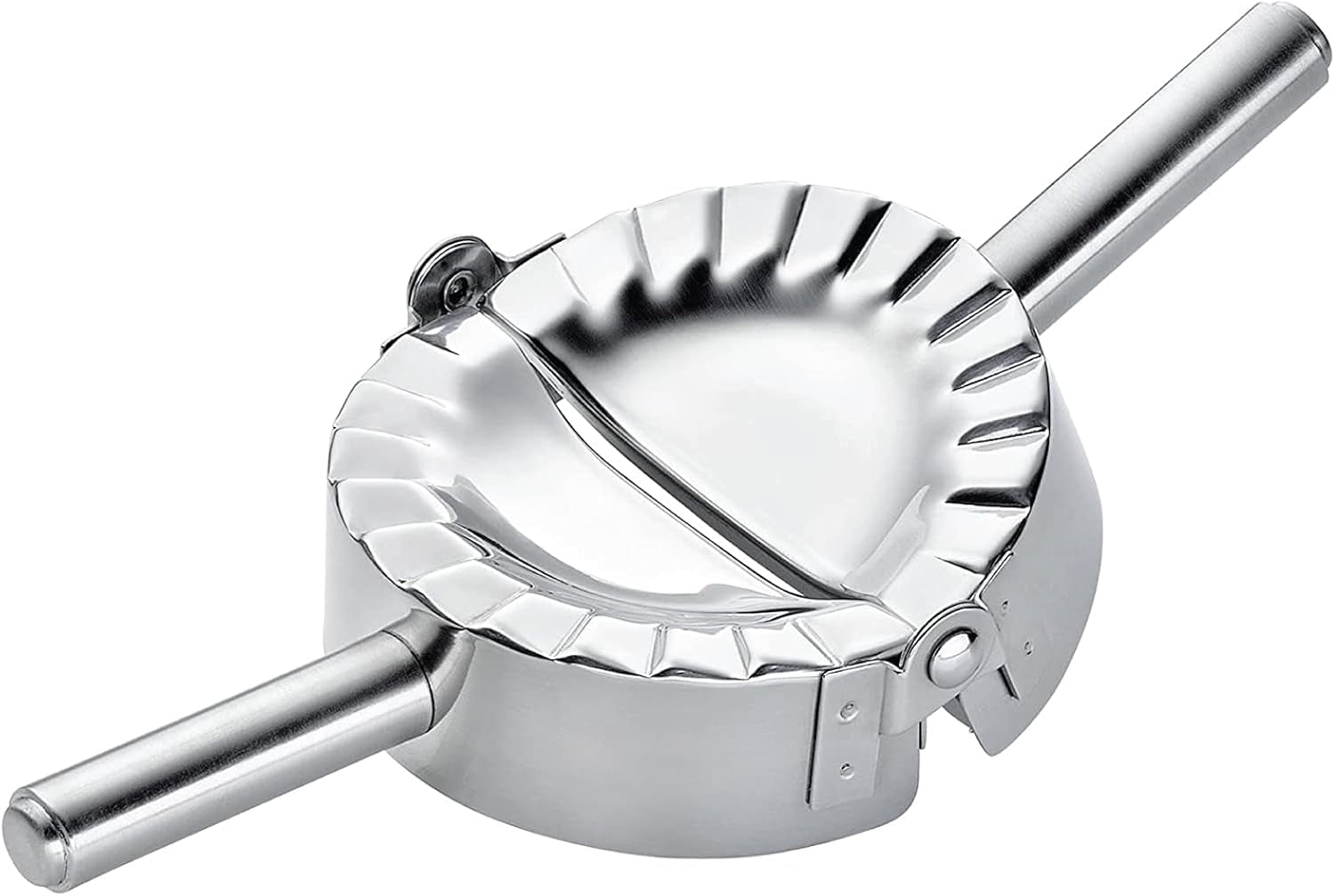 Moule à raviolis Küchenprofi 0803512800, mini, rond, acier inoxydable, argent, 8 x 8 x 15 cm