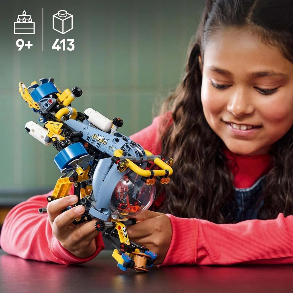 LEGO Technic Deep Sea Explorer Jouet de construction sous-marin pour enfants de 9 ans, garçons et filles, idées de cadeaux d'anniversaire créatives, véhicule à construire avec hélices rotatives 42201 Ensembles de construction Besuche den LEGO-Store
