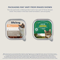 Lifelong by Amazon Katzenfutter, nass, Pastete mit Geflügel, 100 g, 16 pièces