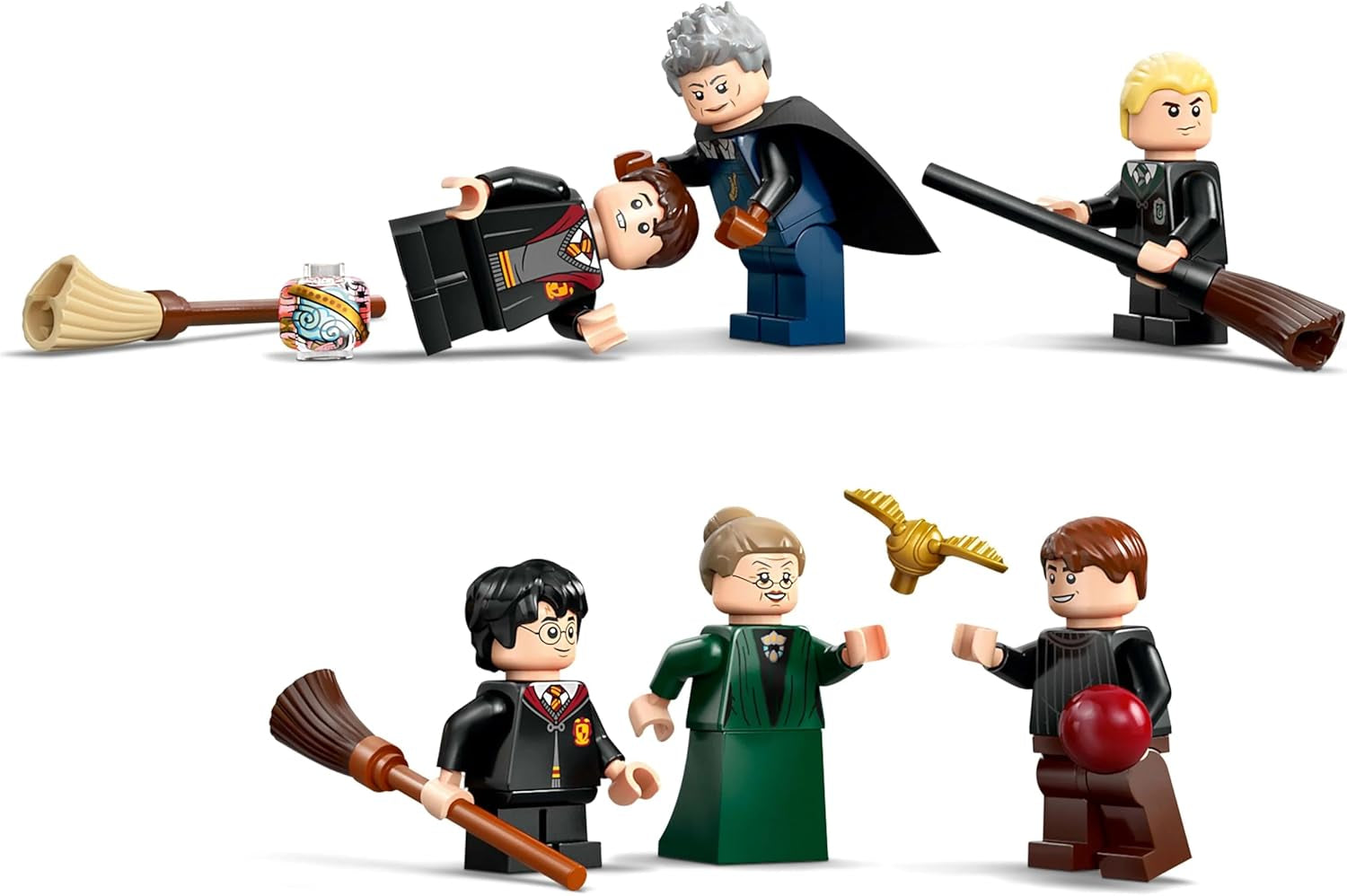 Château de Poudlard LEGO Harry Potter : Leçons de vol et aventure avec 6 figurines à collectionner, dont Draco Malfoy et le professeur McGonagall, jeu de rôle pour garçons et filles de 9 ans 76447 Jeux de construction Besuche den LEGO-Store