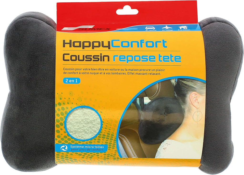 Suport pentru cap și lombar, ideal pentru scaune auto și de birou, ameliorează și previne durerile de spate, leziunile coccisului și durerile sciatice. Suport lombar ergonomic Perne lombare Naty Shop