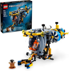 Jouet de construction sous-marin LEGO Technic Deep Sea Explorer pour enfants de 9 ans, garçons et filles, idées de cadeaux d'anniversaire créatives, véhicule à construire avec hélices rotatives 42201 Ensembles de construction Besuche den LEGO-Store Default Title