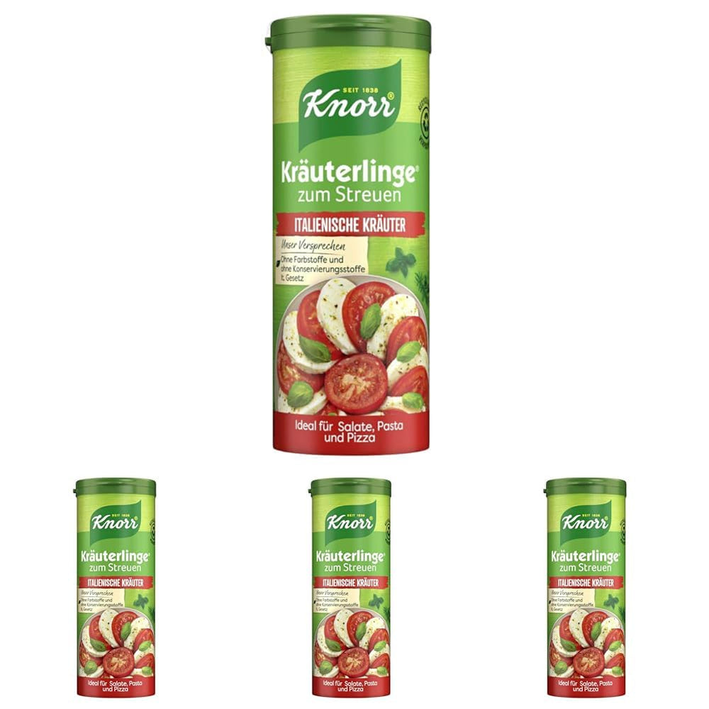 Knorr Kräuterlinge Italienische Kräuter Würzmischung zum Streuen für Pasta, Gemüse oder einen Salat 60 g