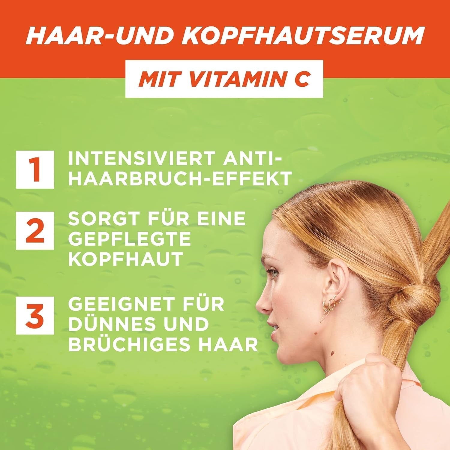 Garnier Sérum fortifiant pour cheveux et cuir chevelu clairsemés efficace contre la chute des cheveux 2 x 125 ml Garnier Hair Care